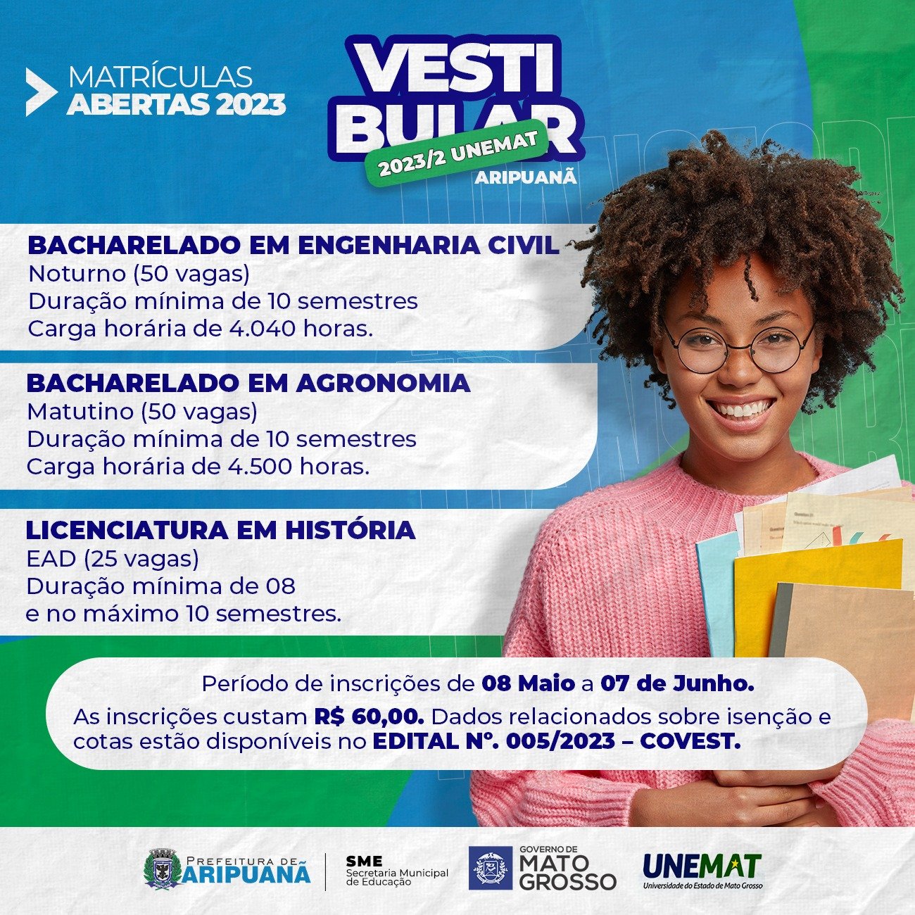 Aripuanã terá curso de Agronomia, Engenharia Civil e História através ...